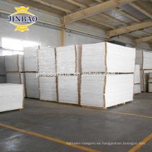 JINBAO pvc material blanco tablero plano 1mm-40mm lámina de espuma de pvc